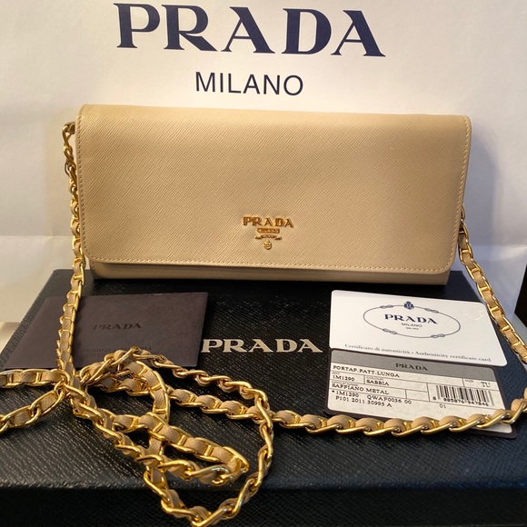prada sling wallet
